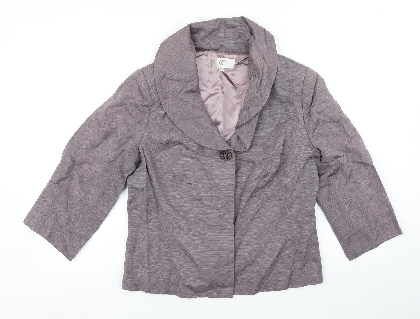 CC Womens Purple   Jacket Blazer Size 12
