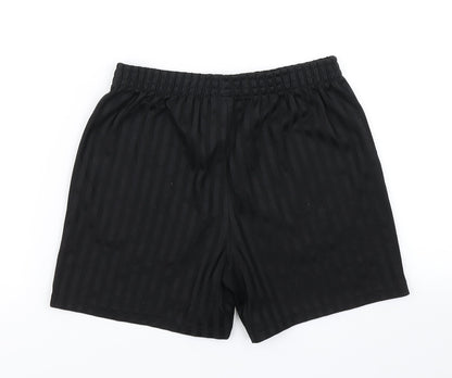 George Boys Black Striped  Sweat Shorts Size 9-10 Years