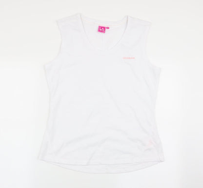 LA Gear Womens White   Basic Tank Size 14