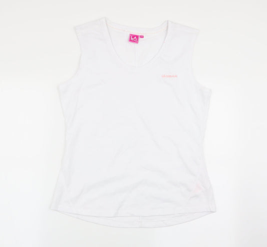 LA Gear Womens White   Basic Tank Size 14