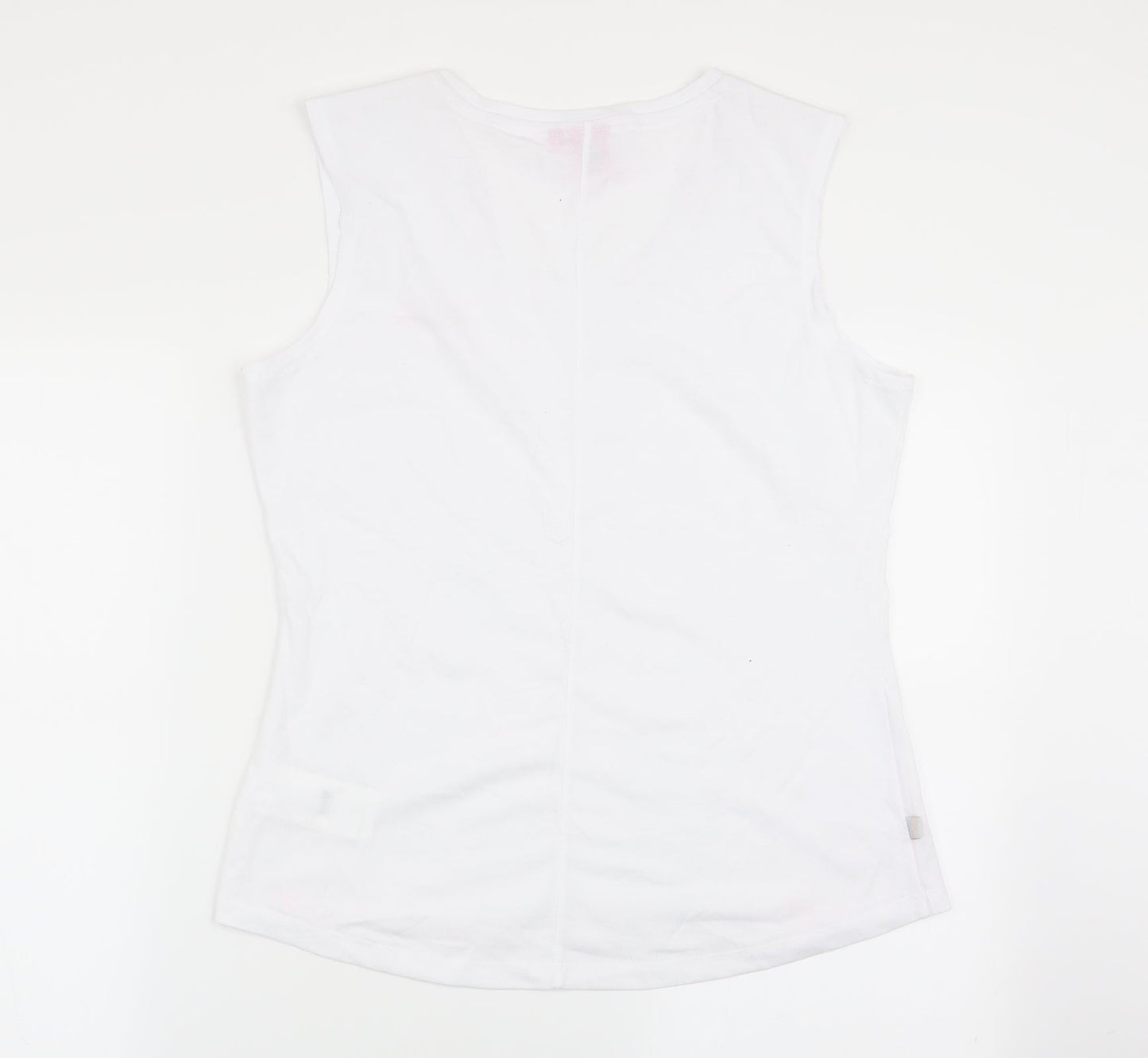 LA Gear Womens White   Basic Tank Size 14