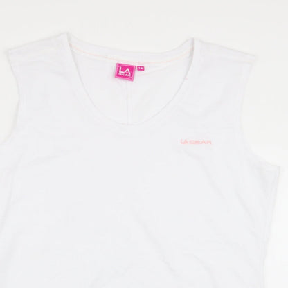 LA Gear Womens White   Basic Tank Size 14