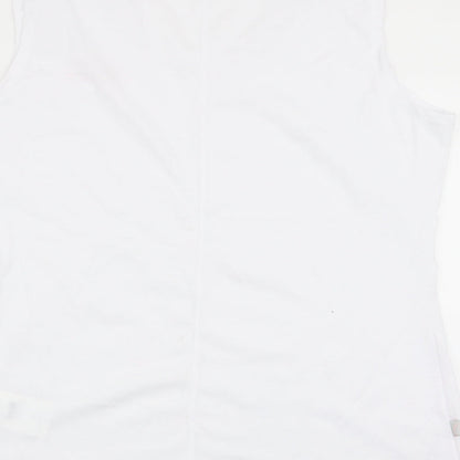 LA Gear Womens White   Basic Tank Size 14