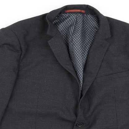Mens UK Size 46 Burton menswear Regular Grey Suit Jacket