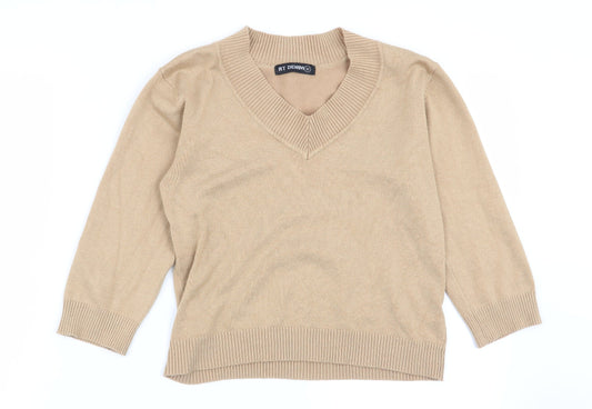 rt denim Womens Beige   Pullover Jumper Size M