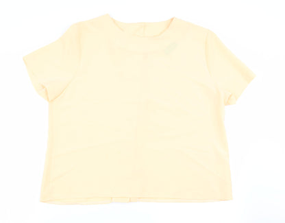 rocky creek Womens Yellow   Basic Blouse Size 16