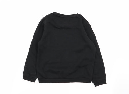 Primark Girls Black   Pullover Jumper Size 6-7 Years