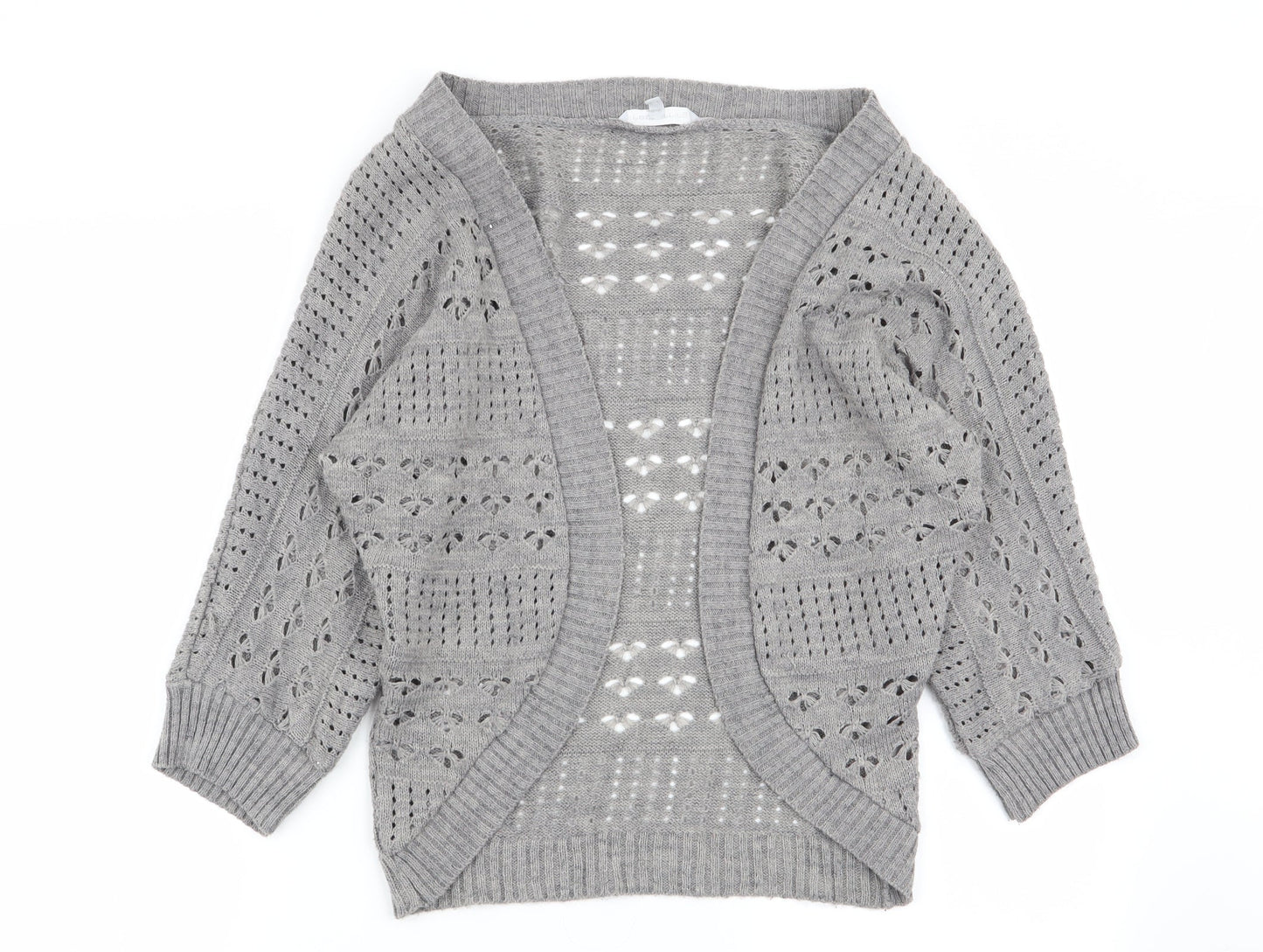 Womens UK Size 10 Red Herring Grey Cardigan Jumper