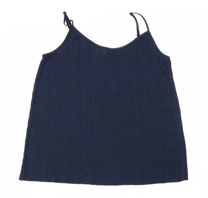 Womens UK Size 14 NEXT Blue Basic Tank