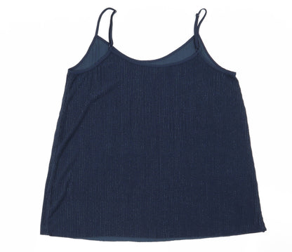 Womens UK Size 14 NEXT Blue Basic Tank