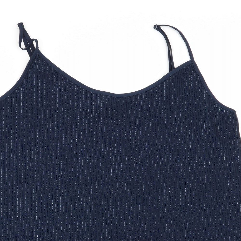 Womens UK Size 14 NEXT Blue Basic Tank