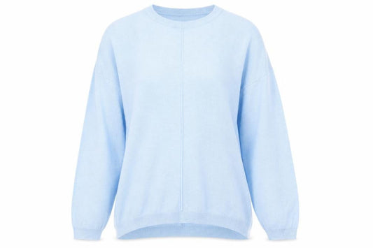 Front view of Marks & Spencer women’s blue jumper, size M