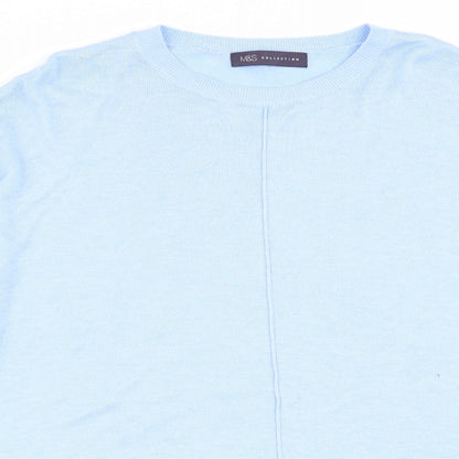 M&S Womens Blue   Pullover Jumper Size M
