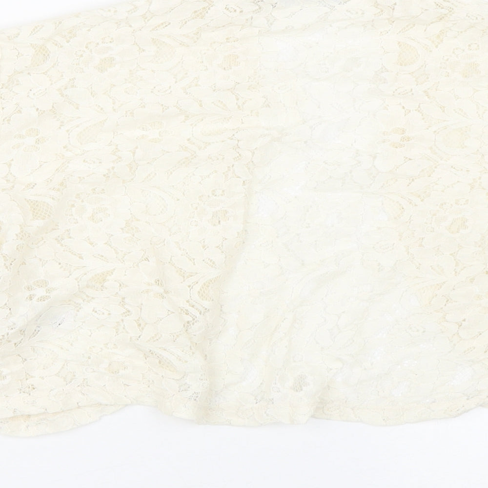 Womens UK Size XL NEXT Beige Cape Jumper