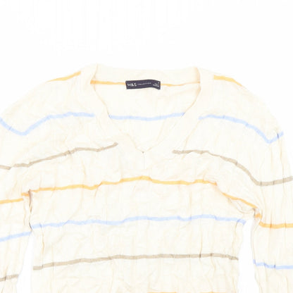 Womens UK Size S M&S Beige Pullover Jumper