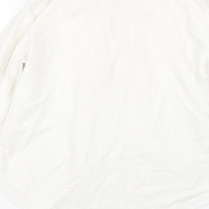 Mens UK Size XL NEXT Beige  Button-Up Long Sleeve Casual Shirt
