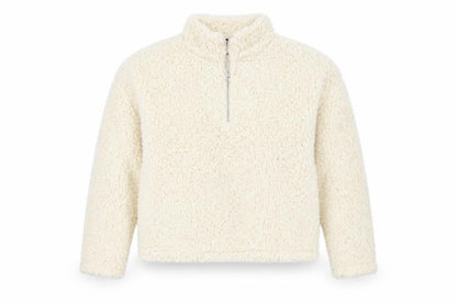 Front view of New Look women’s beige pullover sweatshirt, size S