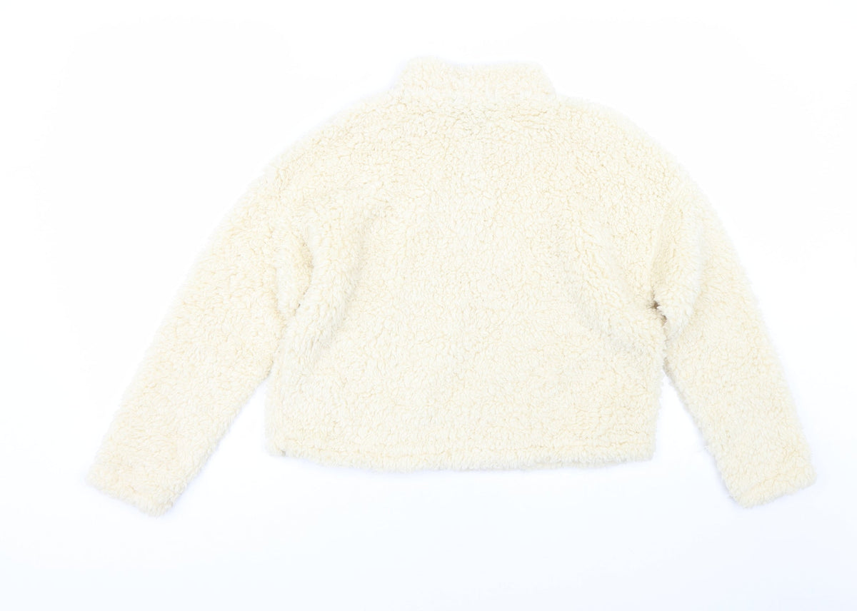 Back view of New Look women’s beige pullover sweatshirt, size S
