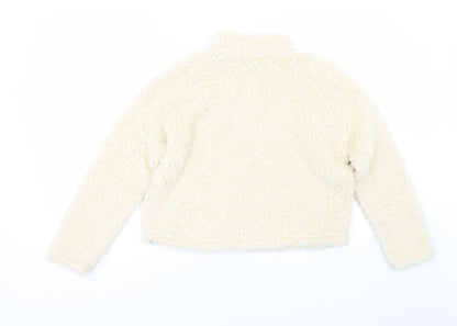 Back view of New Look women’s beige pullover sweatshirt, size S