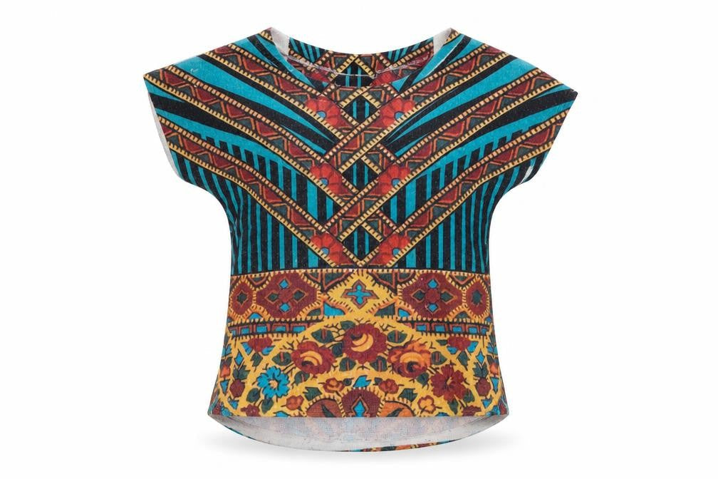 Womens UK Size L Preworn Multicoloured Basic T-Shirt