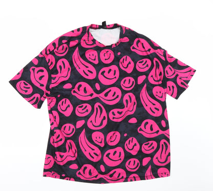 Womens UK Size S Shien Multicoloured Basic T-Shirt