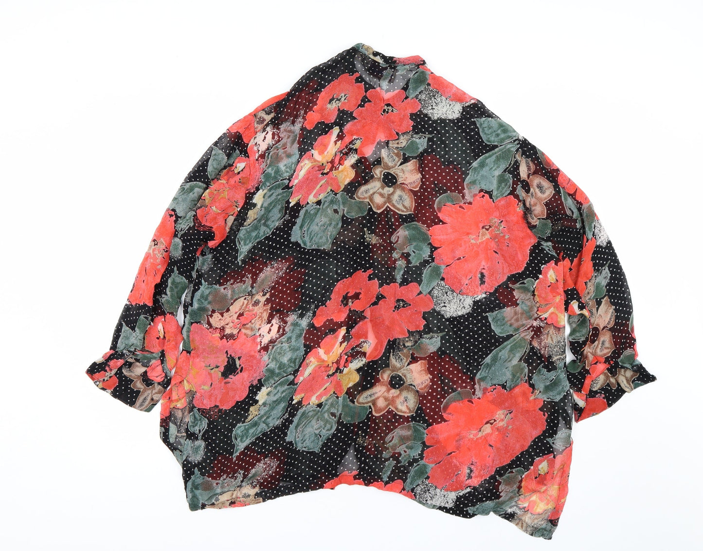 Scapetti Womens Multicoloured Floral  Basic Button-Up Size XL