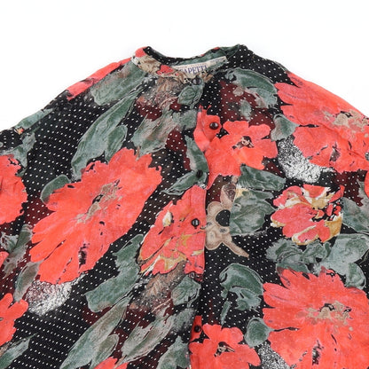 Scapetti Womens Multicoloured Floral  Basic Button-Up Size XL