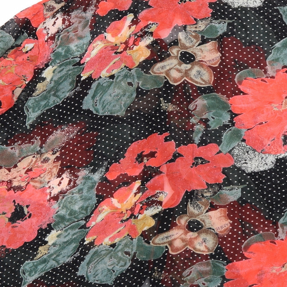 Scapetti Womens Multicoloured Floral  Basic Button-Up Size XL