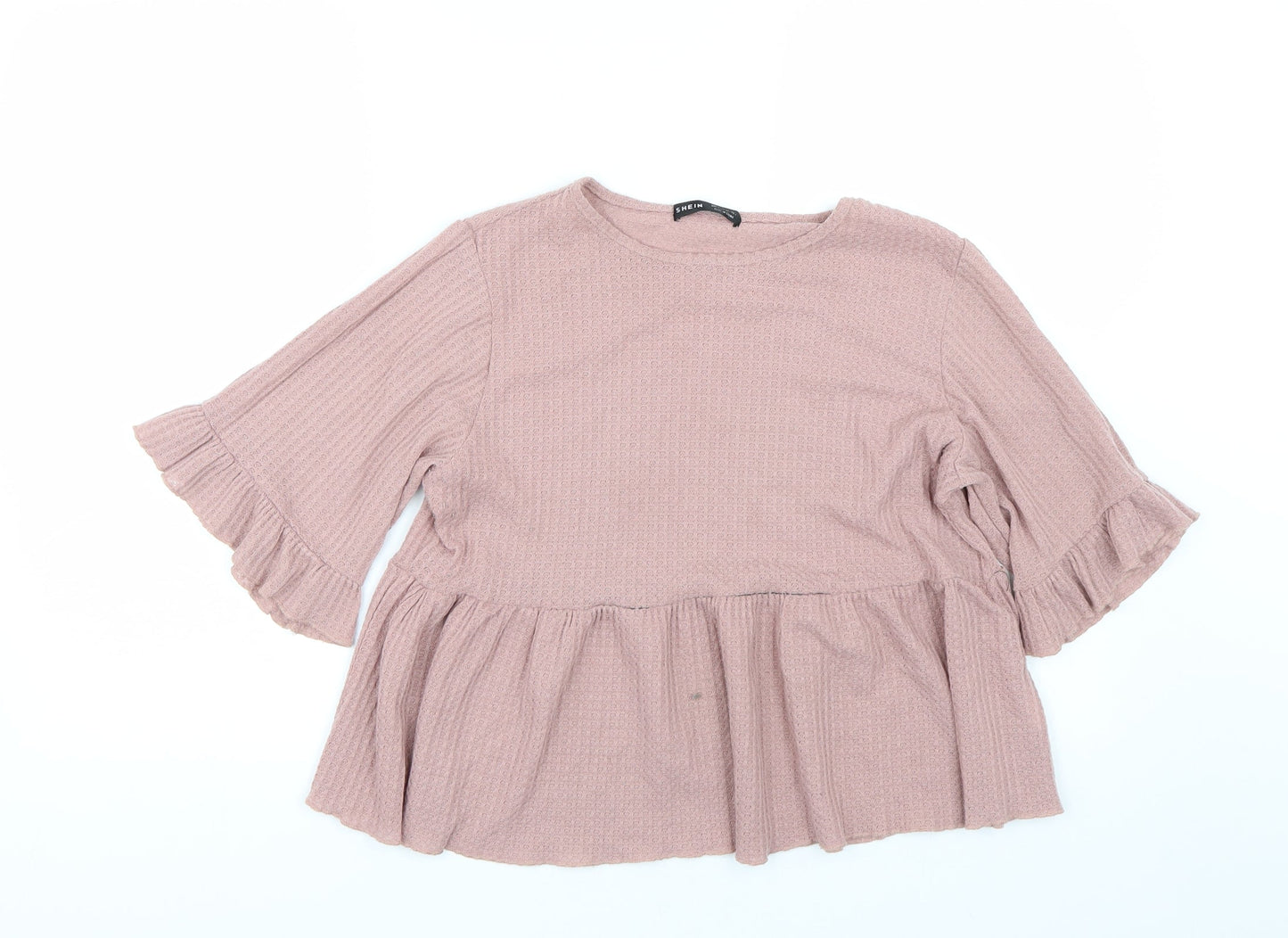 Womens UK Size S Shien Pink Basic T-Shirt