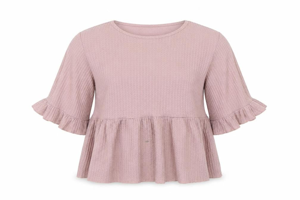 Womens UK Size S Shien Pink Basic T-Shirt