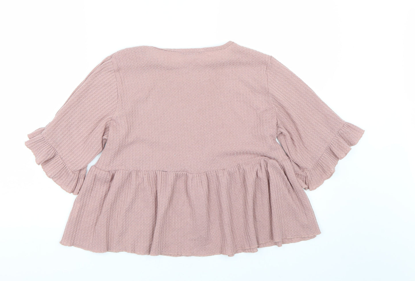 Womens UK Size S Shien Pink Basic T-Shirt