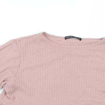 Womens UK Size S Shien Pink Basic T-Shirt