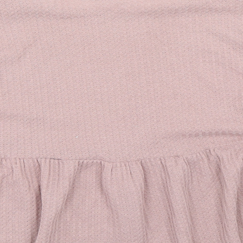 Womens UK Size S Shien Pink Basic T-Shirt