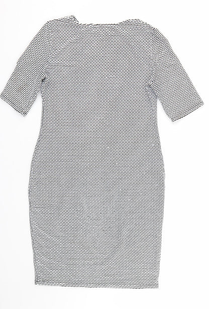 Preworn Womens Black   Wrap Dress  Size XL