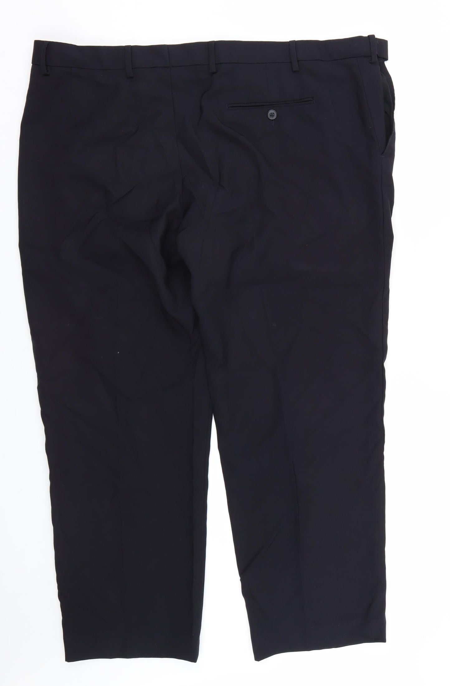 Womens UK Size 44 M&S Regular Fit  Blue Trousers