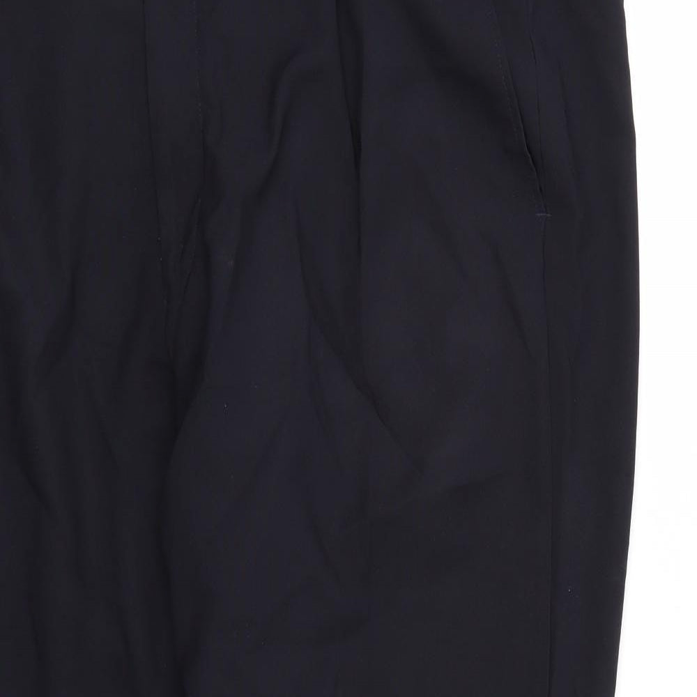 Womens UK Size 44 M&S Regular Fit  Blue Trousers