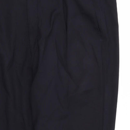 Womens UK Size 44 M&S Regular Fit  Blue Trousers