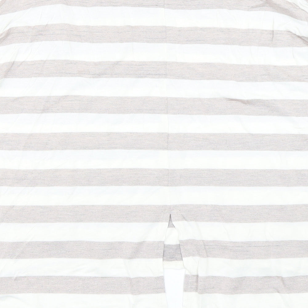 George Womens Pink Striped  Basic T-Shirt Size 12