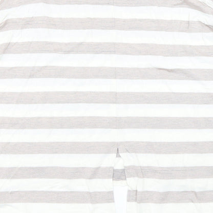 George Womens Pink Striped  Basic T-Shirt Size 12