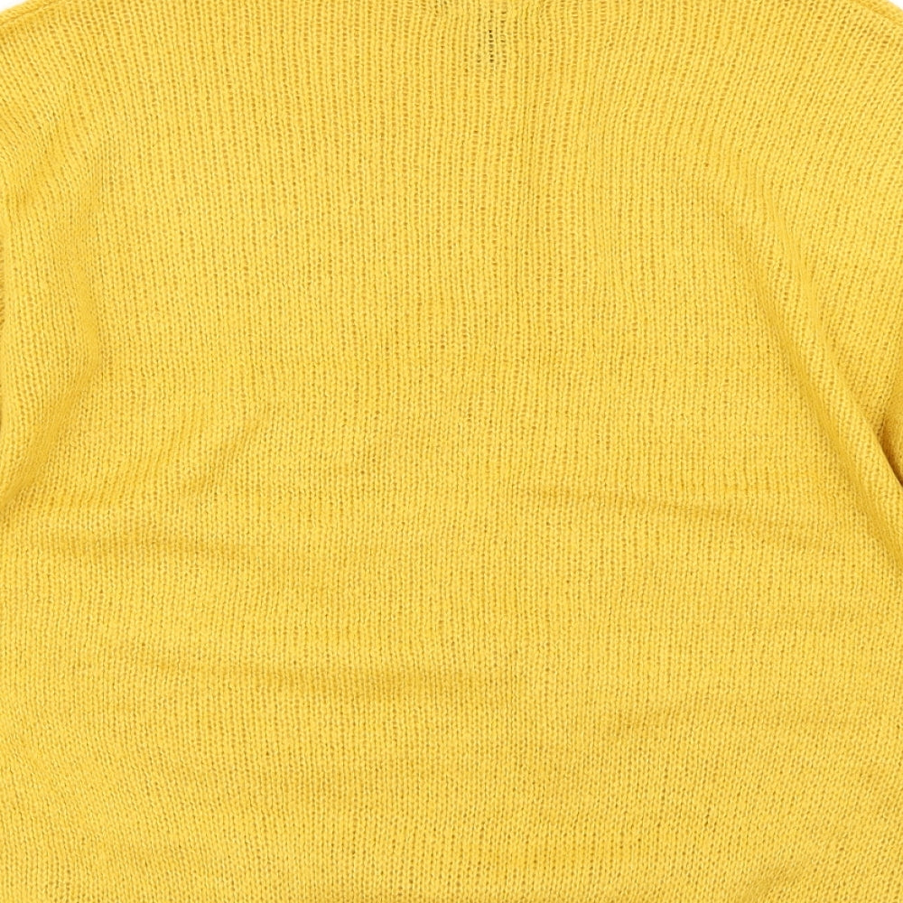 Womens UK Size L New Look Yellow Pullover Jumper