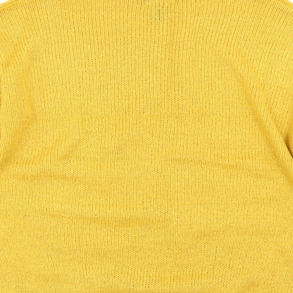 Womens UK Size L New Look Yellow Pullover Jumper