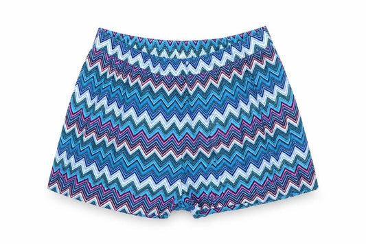 H&M Womens Blue Striped  Sailor Shorts Size 8