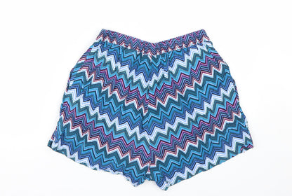 H&M Womens Blue Striped  Sailor Shorts Size 8