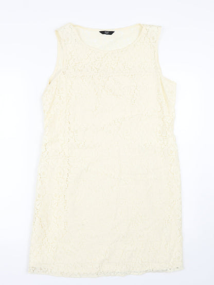 F&F Womens Beige Fair Isle  Tank Dress  Size 16