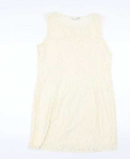 F&F Womens Beige Fair Isle  Tank Dress  Size 16