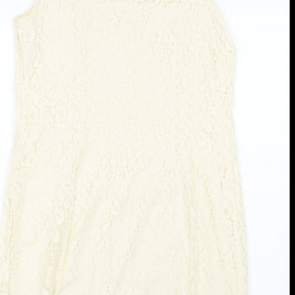 F&F Womens Beige Fair Isle  Tank Dress  Size 16