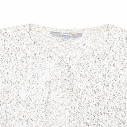 Lavitta Womens Gold   Cardigan Jumper Size M