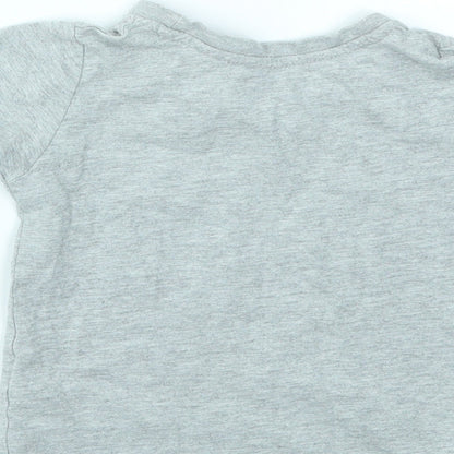 Primark Boys Grey Geometric  Basic T-Shirt Size 12-18 Months