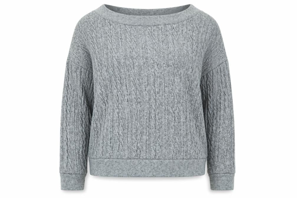 Womens UK Size 12 Nutmeg Grey Pullover Jumper