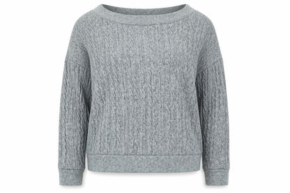 Womens UK Size 12 Nutmeg Grey Pullover Jumper